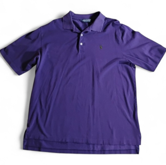 Polo by Ralph Lauren Deep Purple Men's Polo Shirt Sz L - Picture 2 of 5